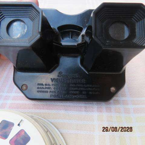 Sawyer's Viewmaster in Black with 15 Reels including Disney Reels