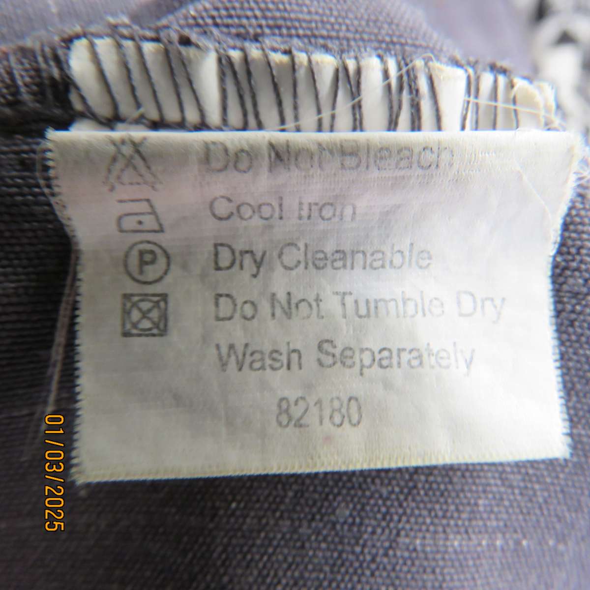 Anchor grey-silver grey vertical striped stretch polyester straight legged pants size 36. Low rise