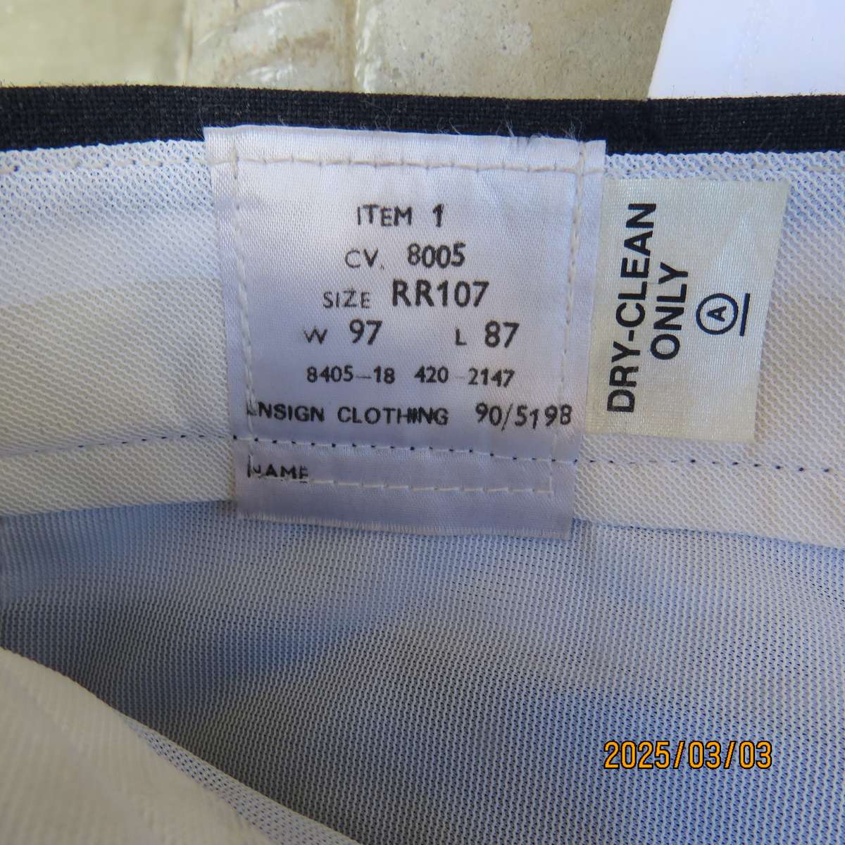 As new dark blue straight legged dress pants size 38 by ENSIGN Clothing. Side pockets. 1 at back.