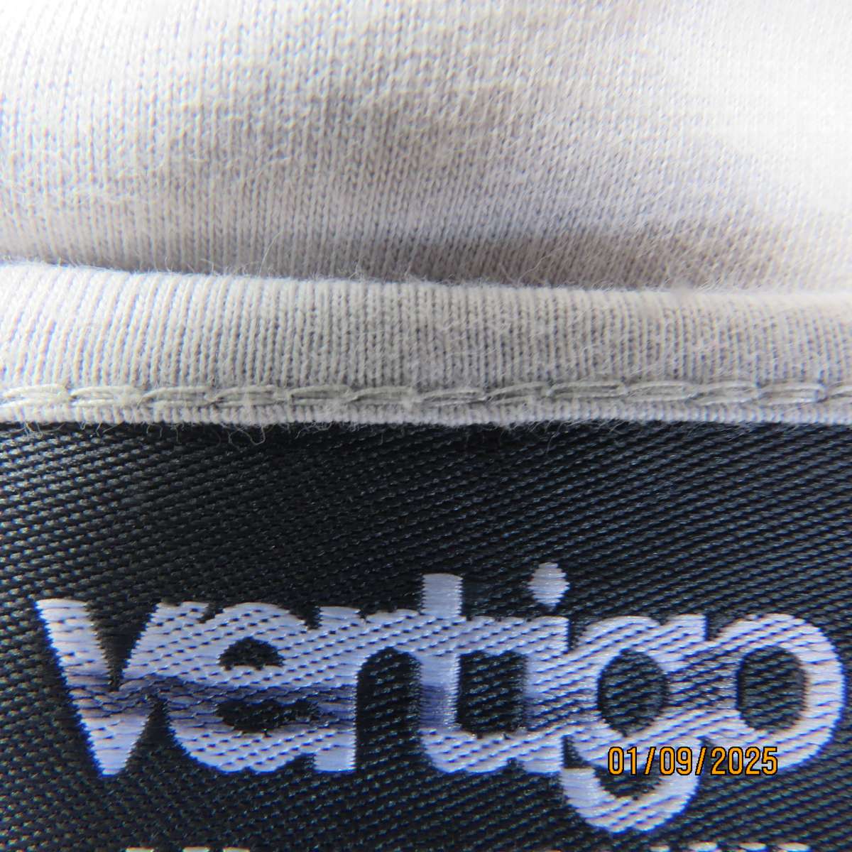 VERTIGO cool silver grey cotton dress. Thin adjustable straps. Sheer bottom frills.Size 32.As new.
