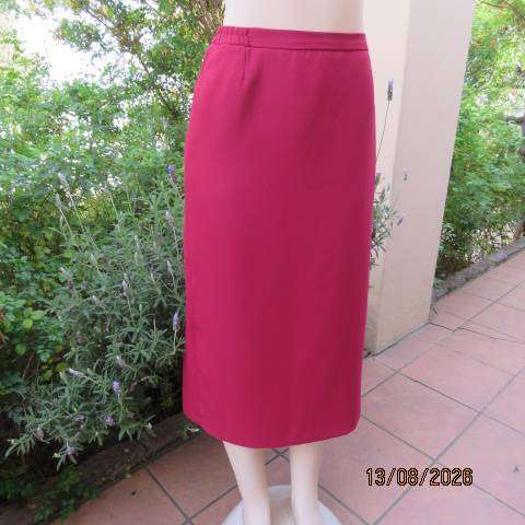 KARISMA ruby pink 3-piece pencil skirt, cami top & embellished jacket set, size 38