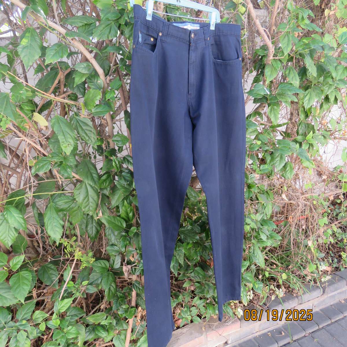 POLO navy light weight cotton jeans size 36 with pockets back-front.