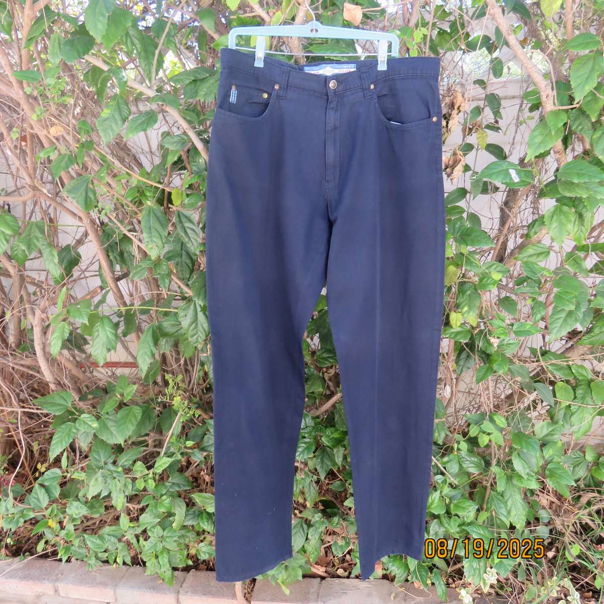 POLO navy light weight cotton jeans size 36 with pockets back-front.