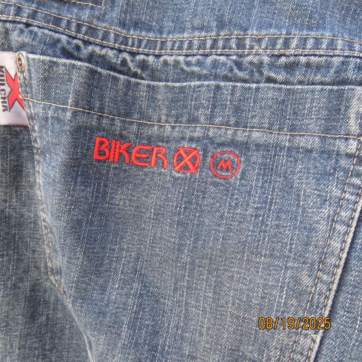 XKULCHA Dakar motorcycle blue denim jeans size 38. For extreme lifestyle.