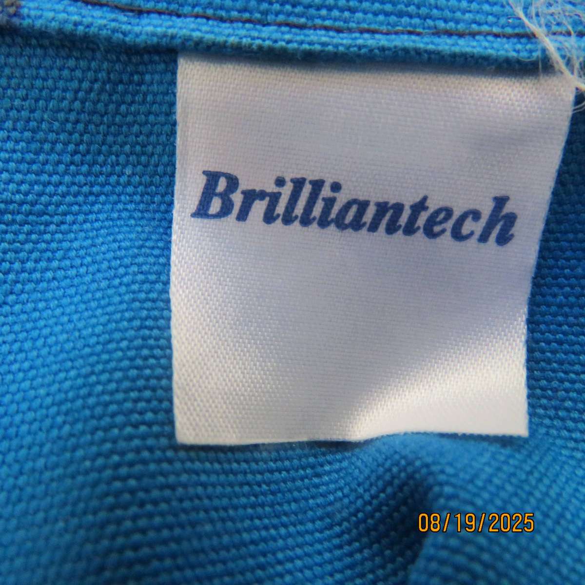 BRILLIANTECH blue camo rainproof long sleeve jacket. Large pockets. Size 5XL