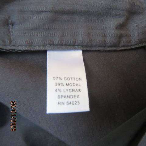 BANANA Republic dark grey cotton-modal stretch straight leg pants. Size 30