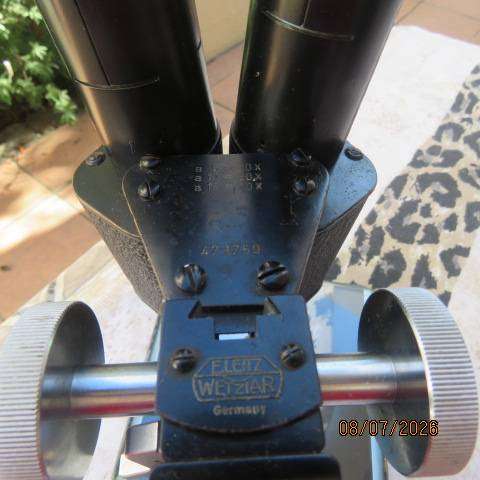 Ernst Leitz stereomicroscope from Welzlar Germany serial no 473759 (1930-1960)