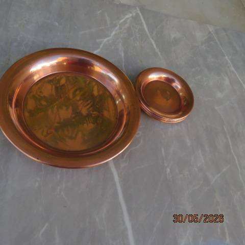 Sage Goddess Copper Plate with 4 Small Copper Plates for Crystal Energy Amplification