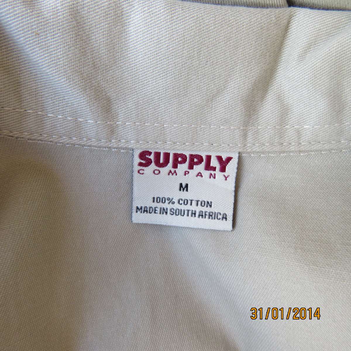 Cool ecru colour sleeveless 100% cotton open neck collar top.By SUPPLY Co. Size 36. As new condition