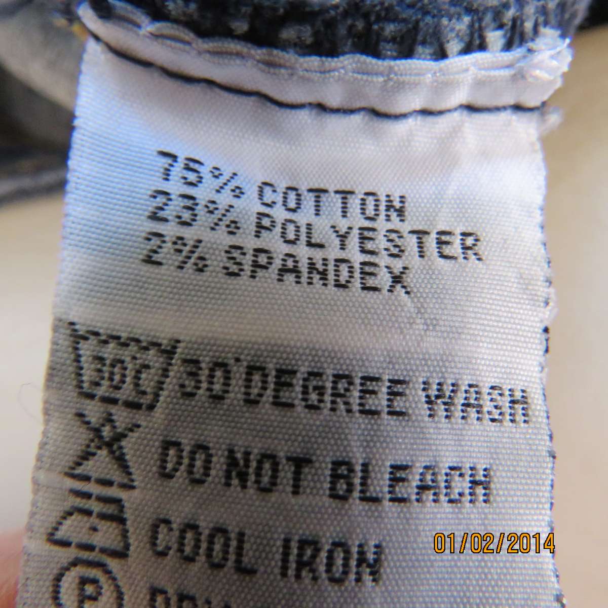 Low rise blue denim jeans size 33 by RT. Polycotton with some stretch. Two front dummies.As new