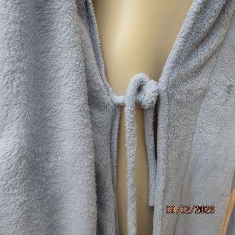 Light blue soft cosy brushed polyester fold over night gown in size 46 to 48