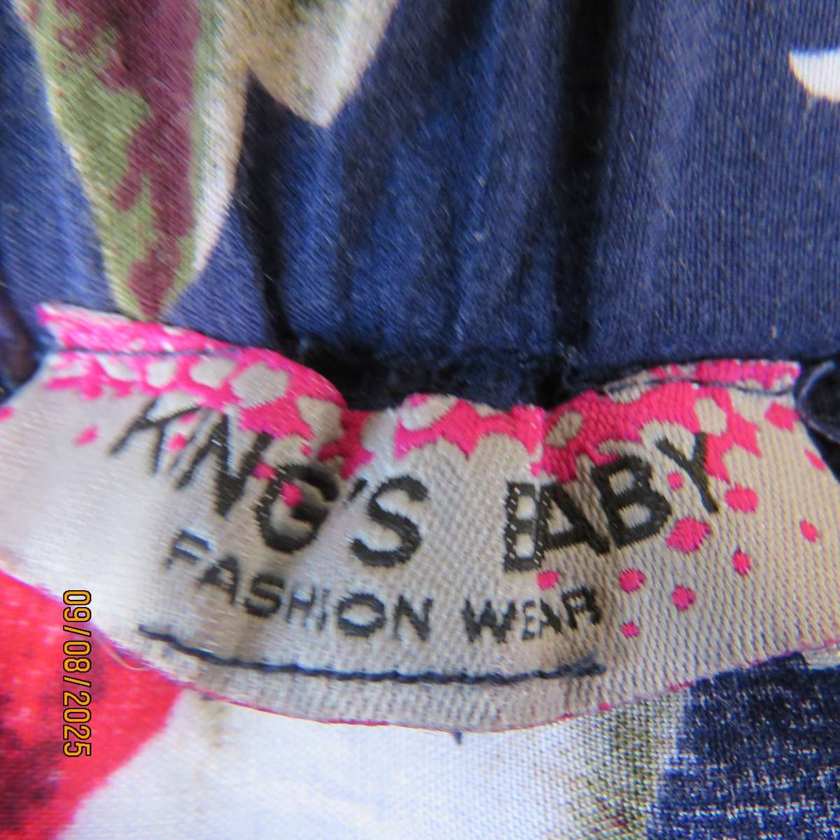 Navy maxi viscose strapless dress with bold red roses. Elasticated neckline. Size 34-38