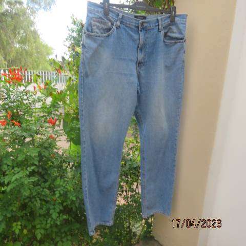 DAVID JONES men's blue denim jeans regular fit tapered legs size 38
