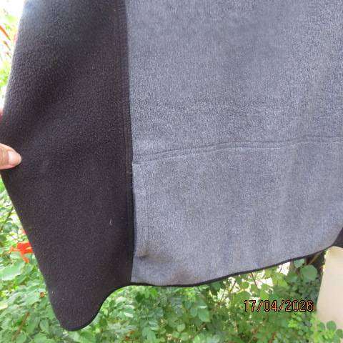 Woolworths men's grey and black stretch polyester long sleeve slip-over top XL