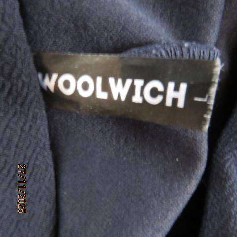 WOOLWICH navy bodycon textured stretch polyester dress with portrait collar. Size 34