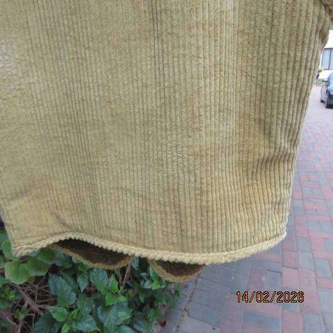 SAMSON men's granola colour corduroy waistcoat with warm brown inner. Size Medium