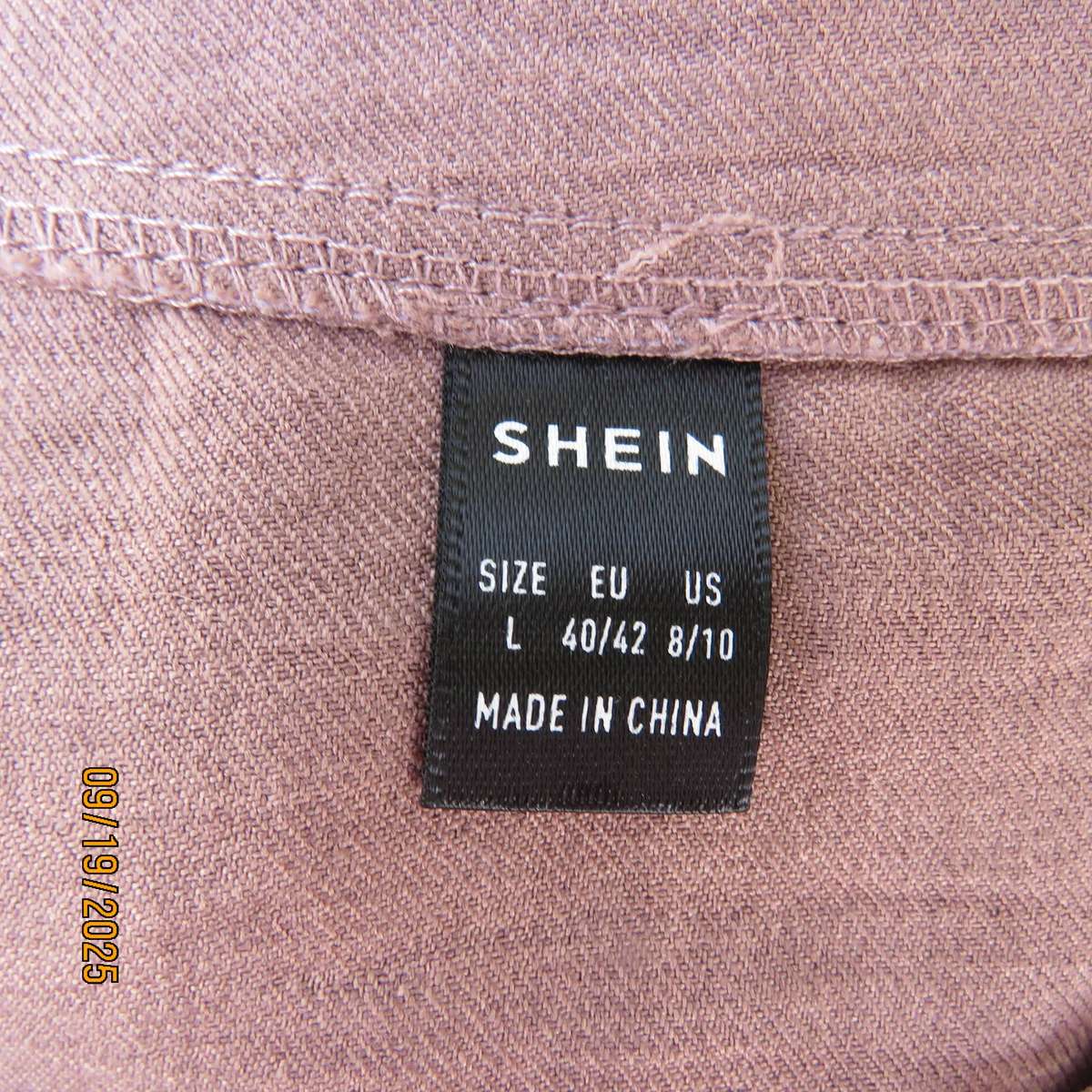 SHEIN maxi old rose pink poly-rayon dress empire style. Flare capped sleeves. Size 38