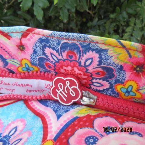 Lou Harvey large floral non-laminate bag with double webbing straps, 65cm x 46cm