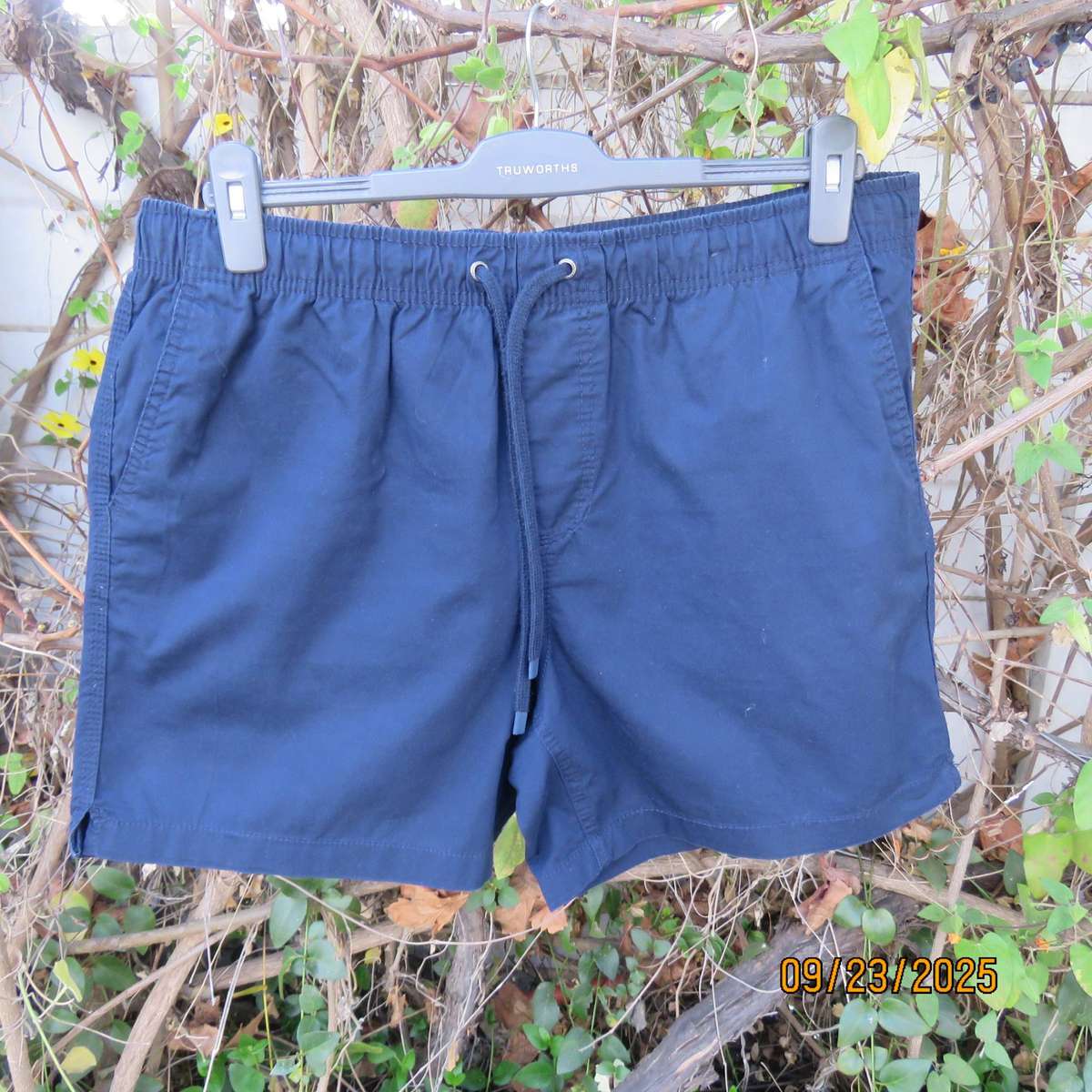 REAL Man navy cotton boxer shorts with pockets in size XL. As new