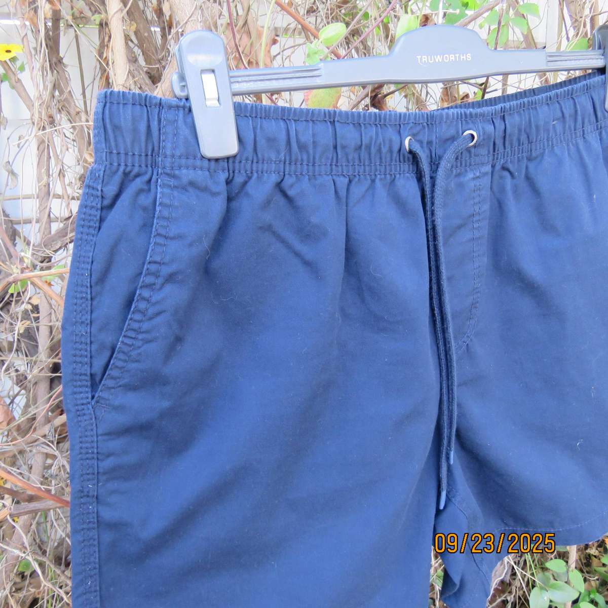 REAL Man navy cotton boxer shorts with pockets in size XL. As new