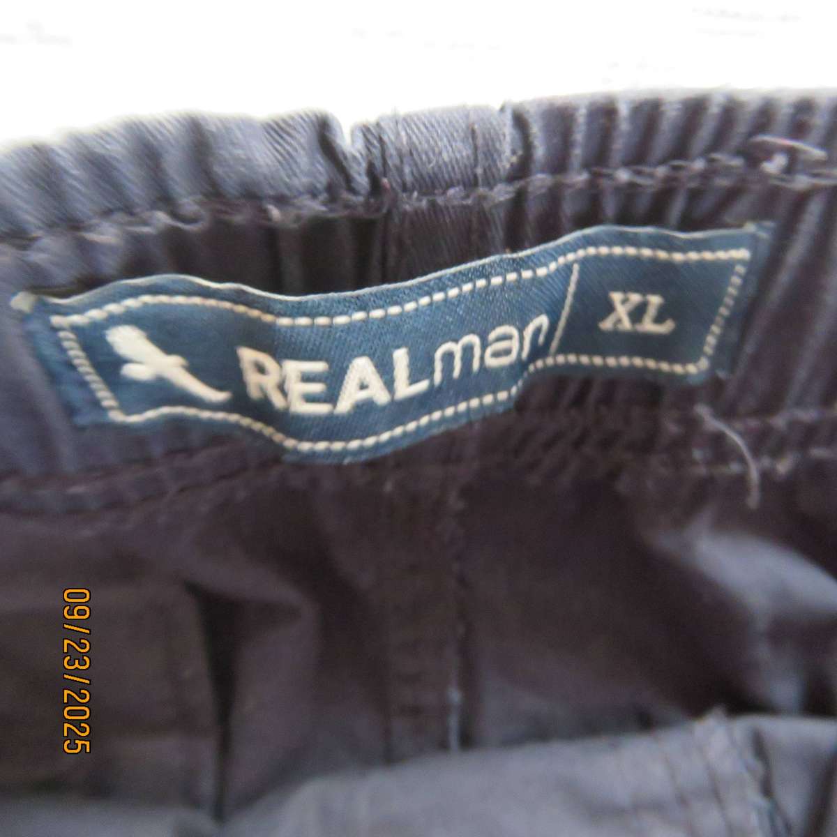 REAL Man navy cotton boxer shorts with pockets in size XL. As new