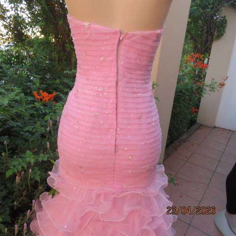 MoriLee Carnation Pink formal evening dress from NY by Madeleine Gardner, size 34