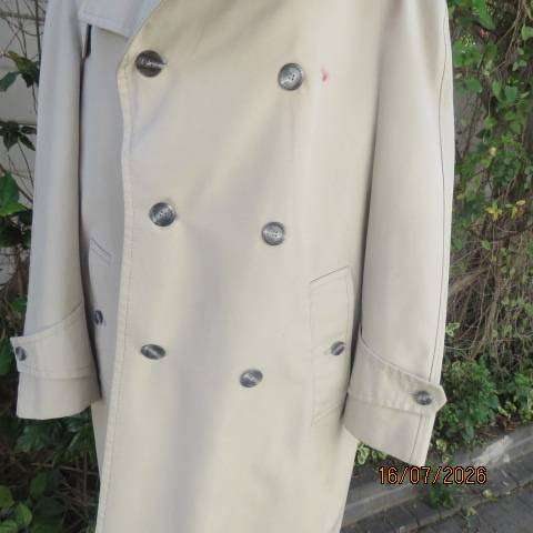 Roy trench coat woven crown crest double breast gaberdine waterproof size 42