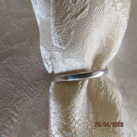 Sterling Silver Ring with Large Oval Green Turquoise Stone, Size 9