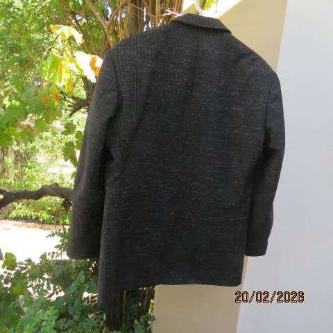 De Havilland men's black and white mottled double-breasted jacket, size 36