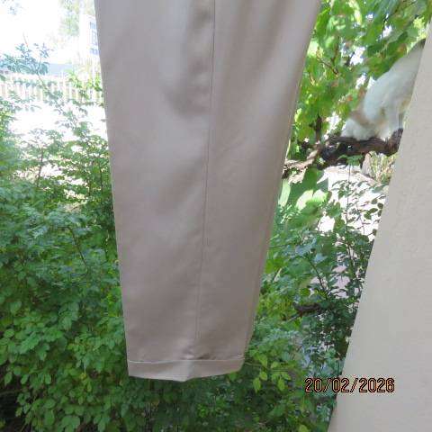 Woolworths men's dark beige pleated dress pants size 38 polyester-viscose blend