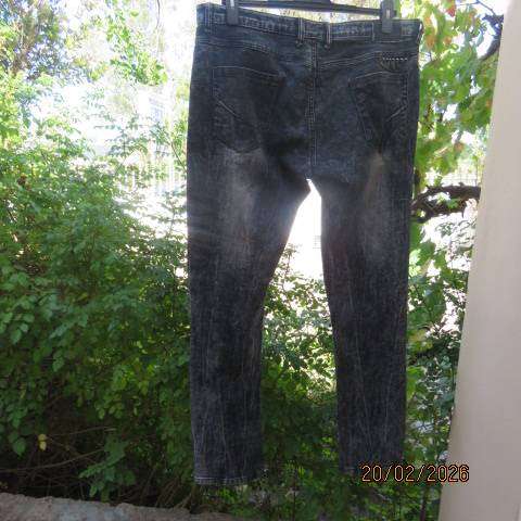 PYREX men's blue colour washed denim jeans skinny fit size 40
