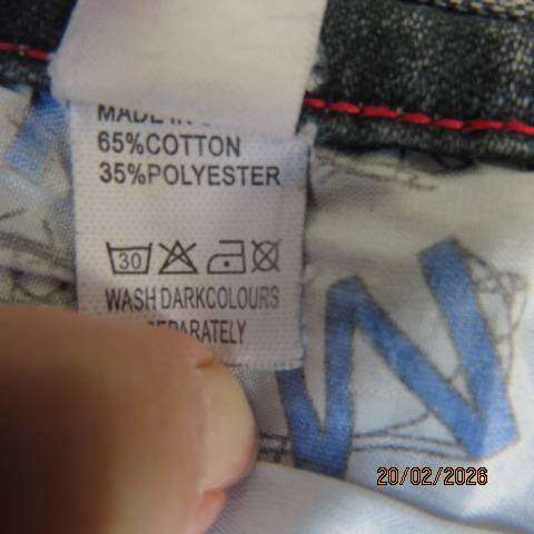 PYREX men's blue colour washed denim jeans skinny fit size 40