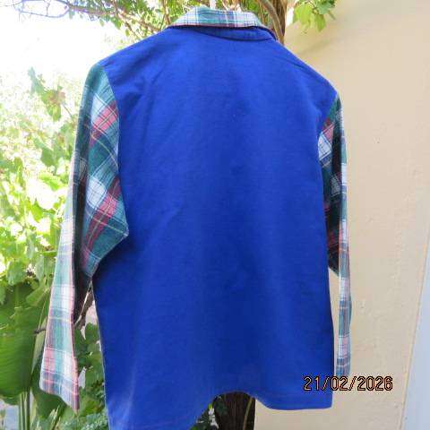 MOONSTRUCK check long sleeve warm casual top for boy size 12-13 yrs.