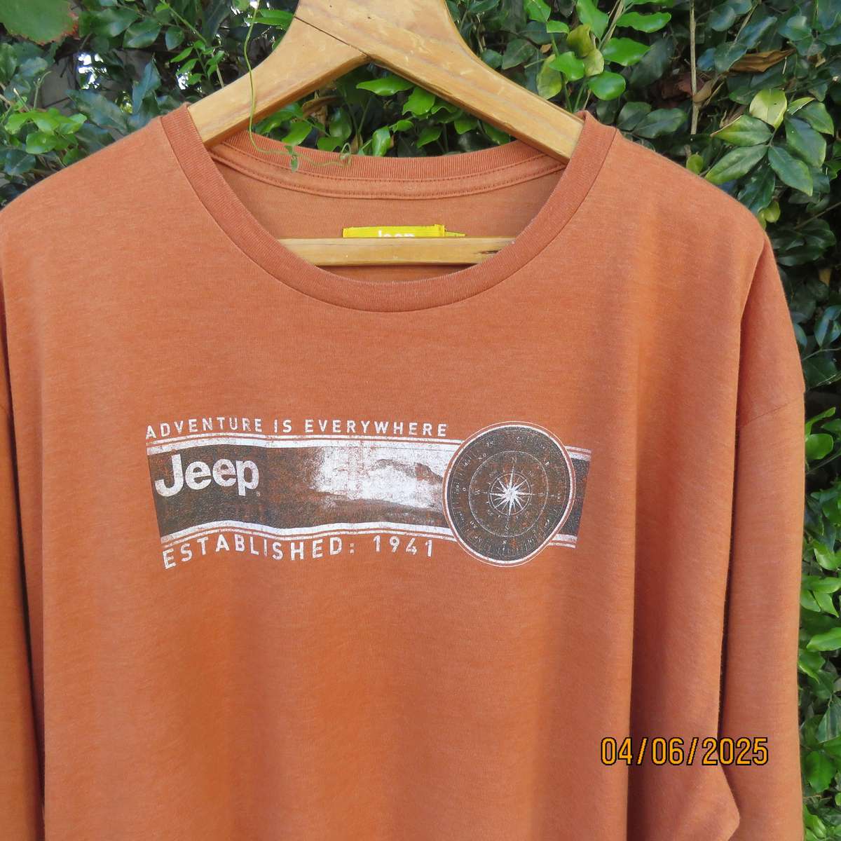 JEEP short sleeve windsor tan colour short sleeve T shirt in polycotton.