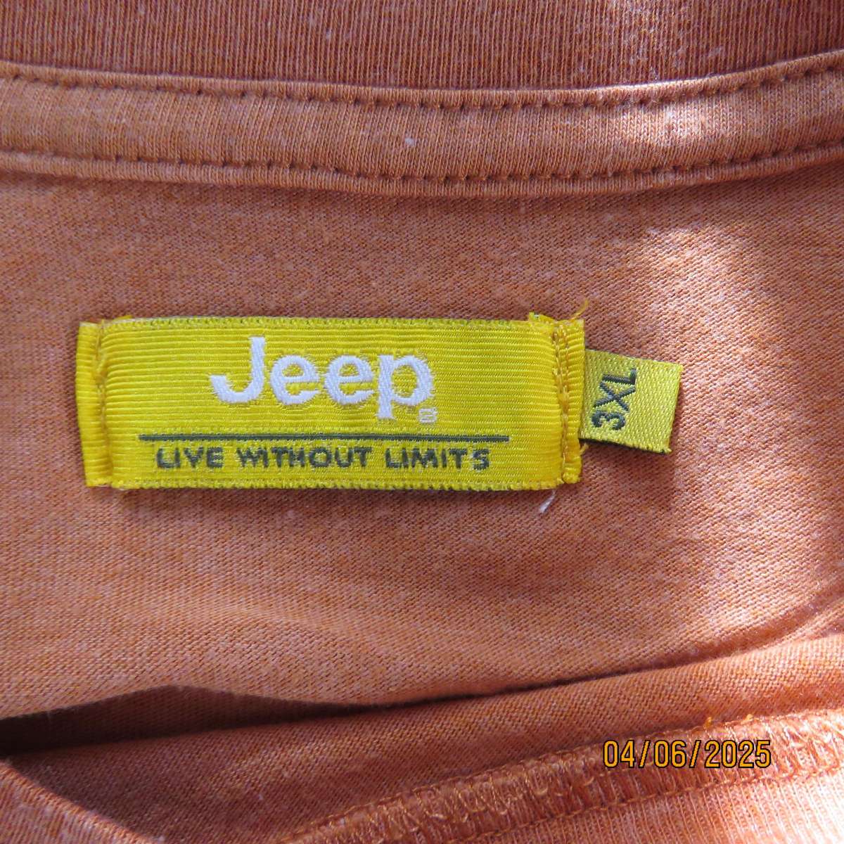 JEEP short sleeve windsor tan colour short sleeve T shirt in polycotton.