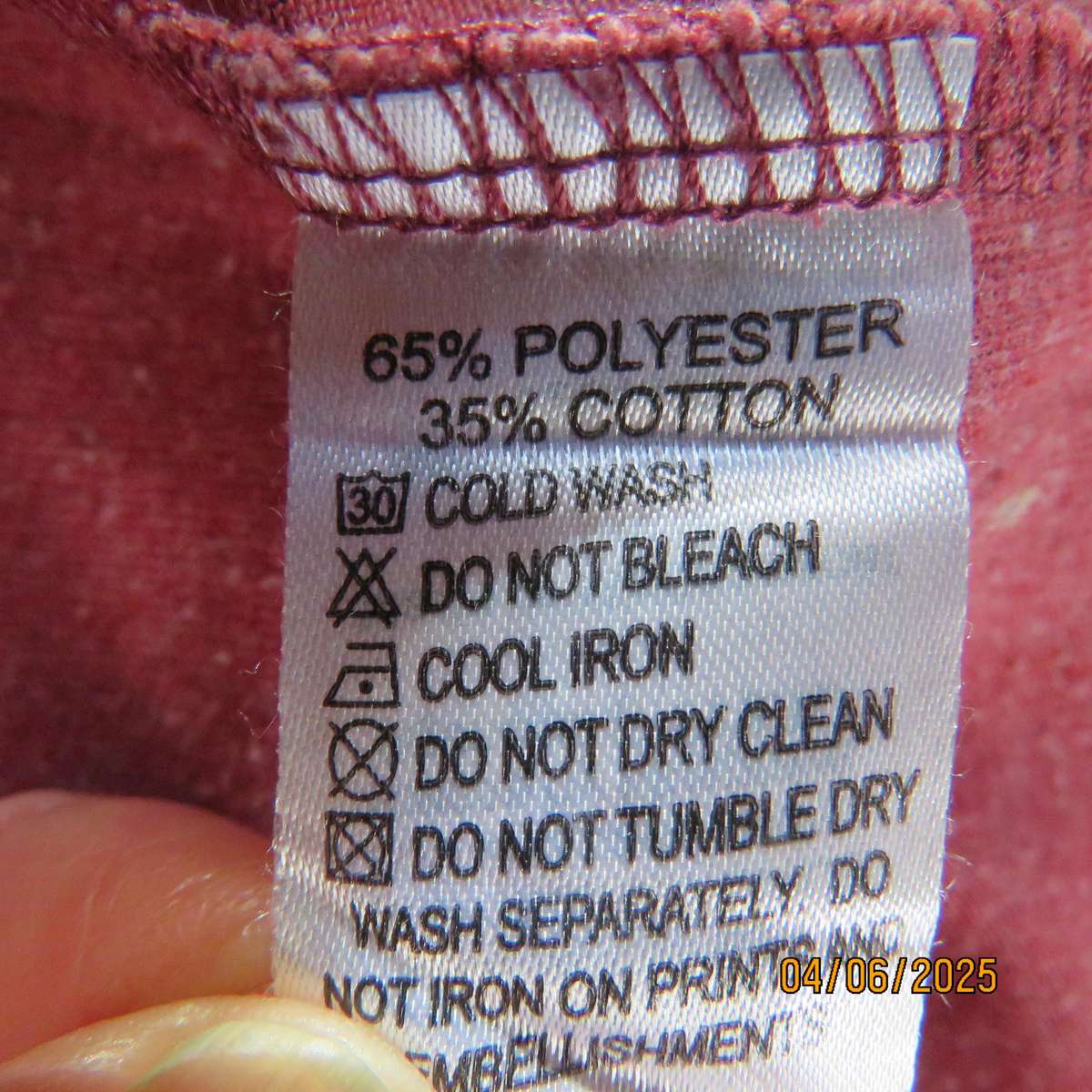 JEEP rosewood colour polycotton T shirt size 4XL. As new condition.