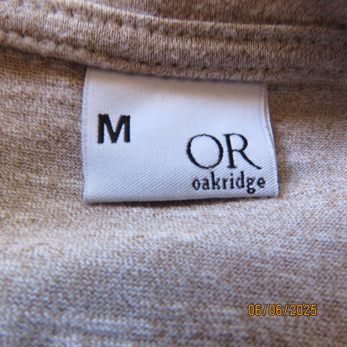 OR stretch polycotton slip over ecru-cream mottled top size 36-12. As new