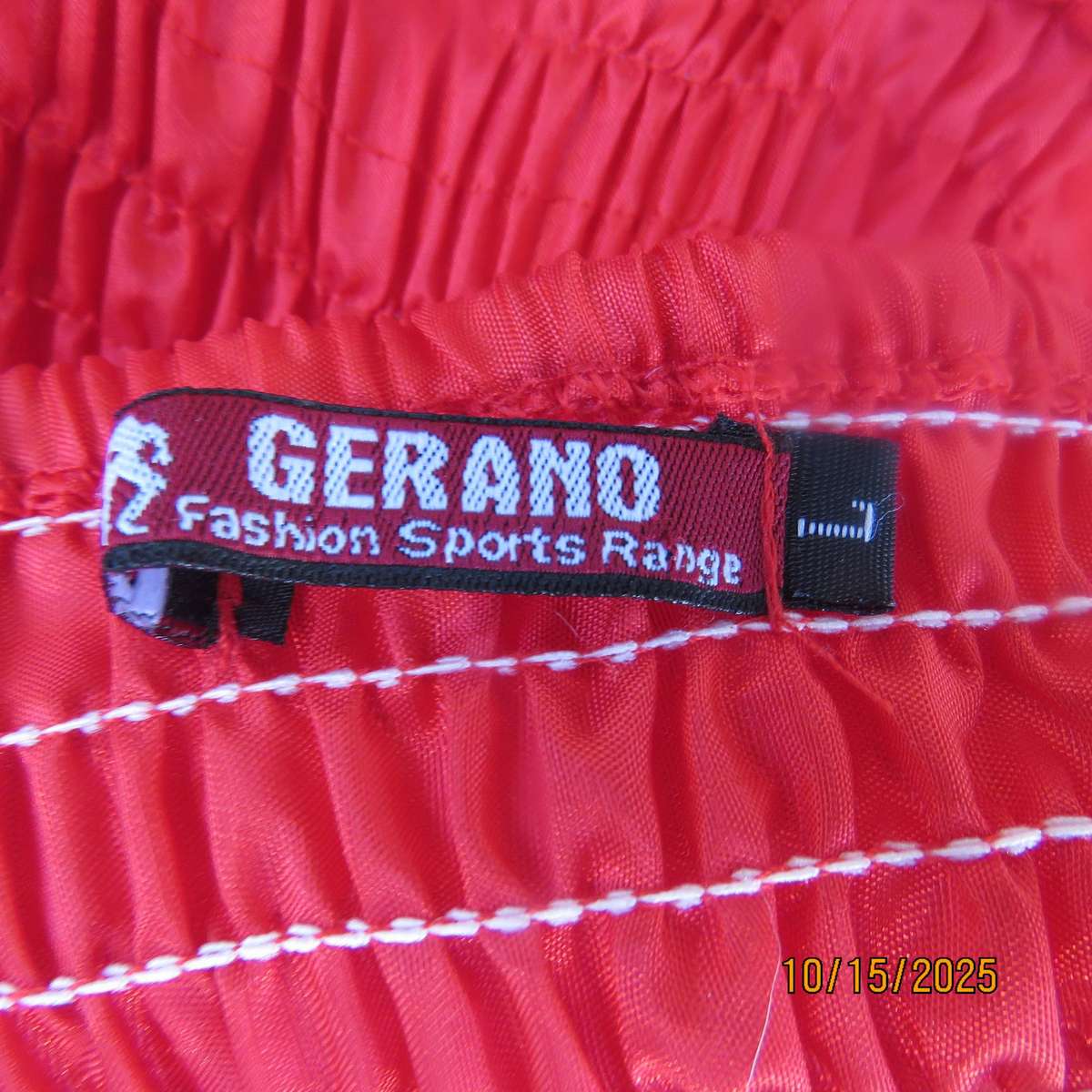 GERANO bright red sequined bust evening dress in size 38.