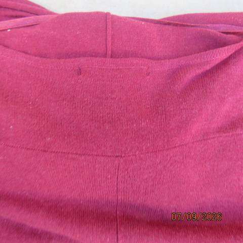 ATMOSPHERE maroon lightweight open viscose-cotton knit long sleeve cardigan with pockets size 38