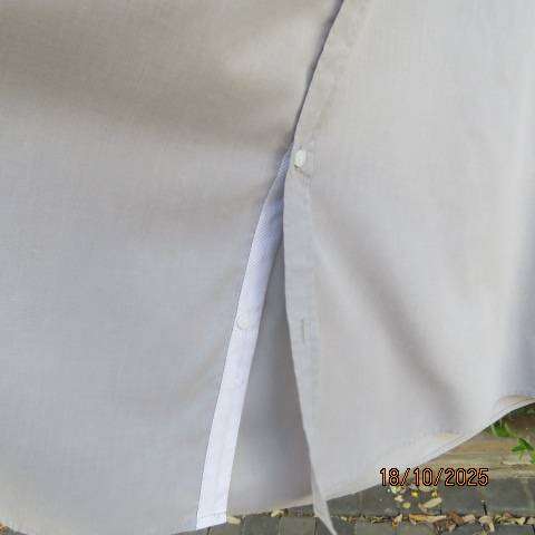 BARRON trout grey short sleeve polycotton shirt size 3XL.