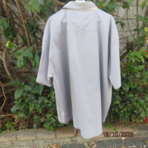 BARRON trout grey short sleeve polycotton shirt size 3XL.