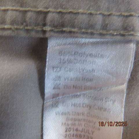 BARRON trout grey short sleeve polycotton shirt size 3XL.