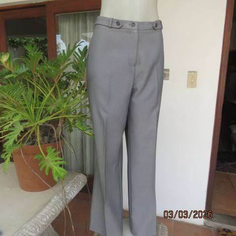 CONTEMPO dress pants in tiny herringbone pattern, size 40, mottled cream-brown