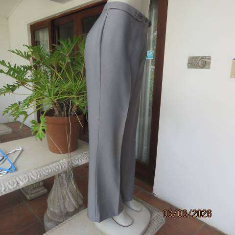 CONTEMPO dress pants in tiny herringbone pattern, size 40, mottled cream-brown