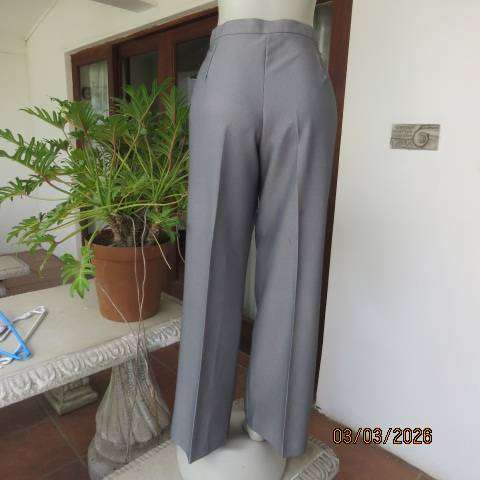 CONTEMPO dress pants in tiny herringbone pattern, size 40, mottled cream-brown