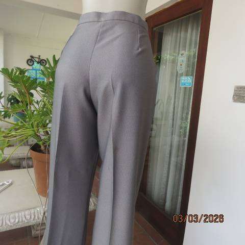 CONTEMPO dress pants in tiny herringbone pattern, size 40, mottled cream-brown