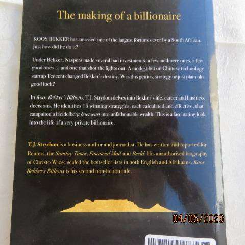 Koos Bekker's Billions by T.J. Strydom - 200 Pages, New