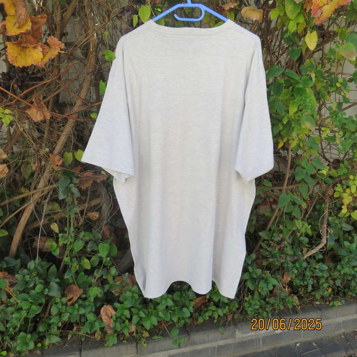 JEEP light grey mottled short sleeve men's T shirt size 3XL. In polycotton