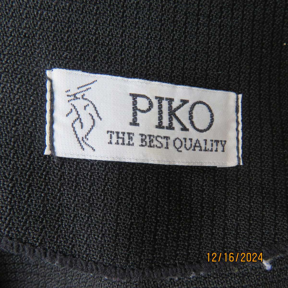 PIKO long sleeve evening jacket with cut-out gold embroidery on fronts.Size 36.Lapel collar.As new