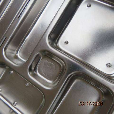 PLANETBOX Rover stainless steel bento lunch box with 5 compartments and unique latch
